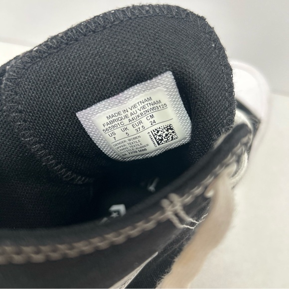 Converse Black & White High-Top Platform Sneaker - Picture 7 of 8